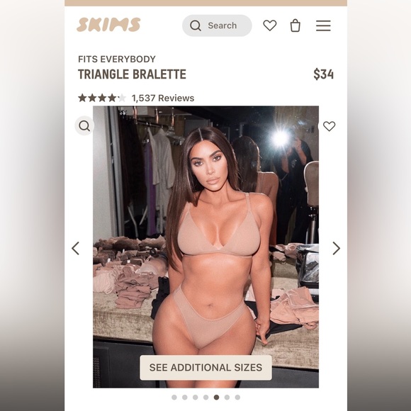 SKIMS Fits Everyone TRIANGLE BRALETTE - Picture 4 of 5